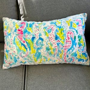 Lilly Pulitzer Seahorse Medium Pillow